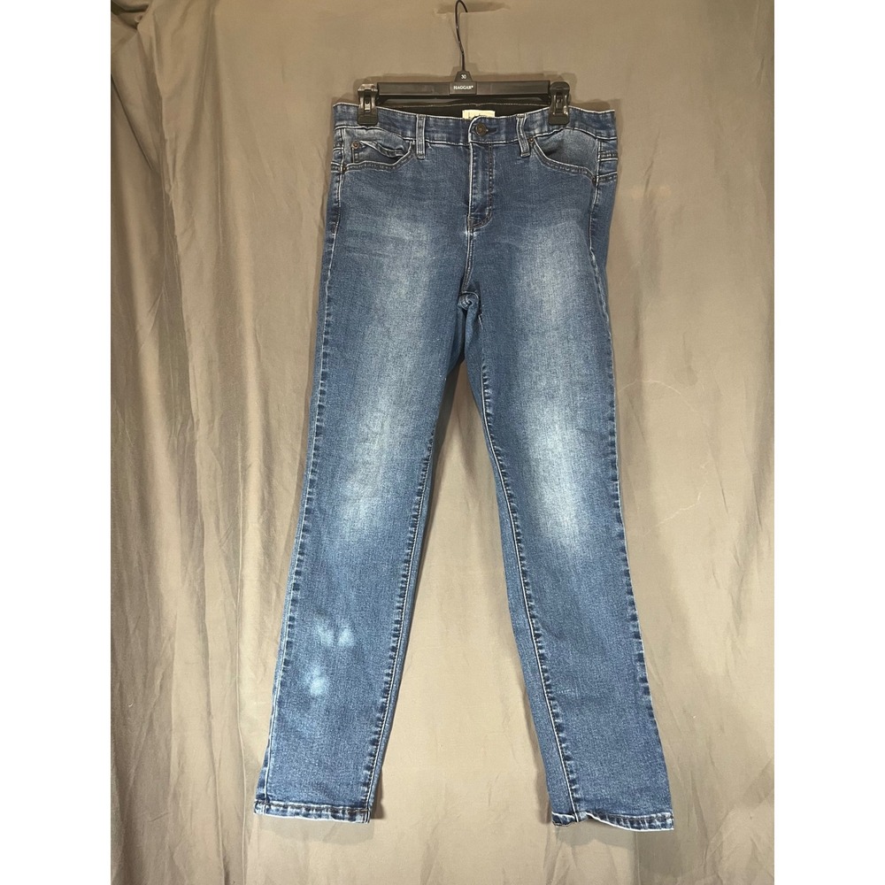 Nicole Miller New York Women's Blue Wash Denim Jeans Size 12 Slim Fit